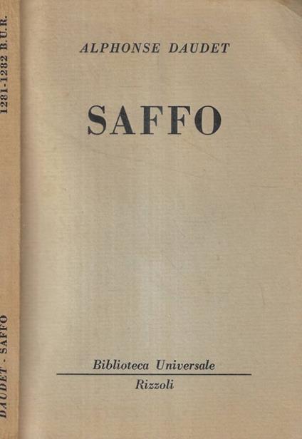 Saffo - Alphonse Daudet - copertina