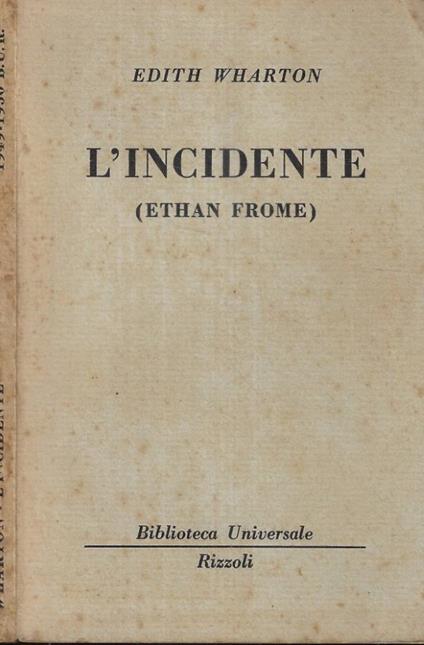 L'incidente - Edith Wharton - copertina