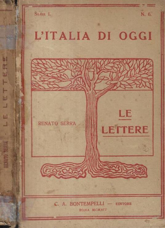 Le lettere - Renato Serra - copertina