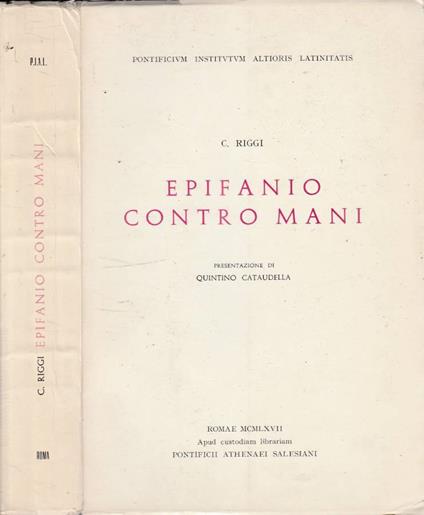 Epifanio contro mani - copertina