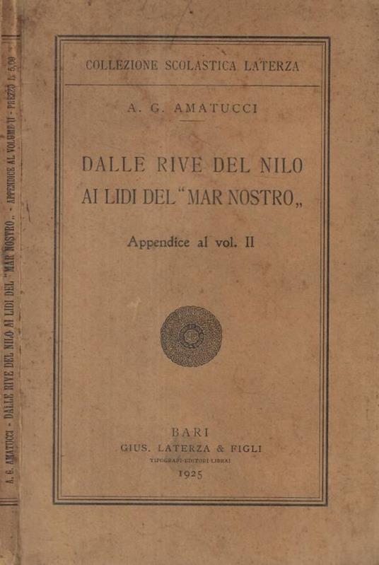 Dalle rive del Nilo ai lidi del mar nostro - copertina