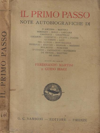 Il primo passo - copertina