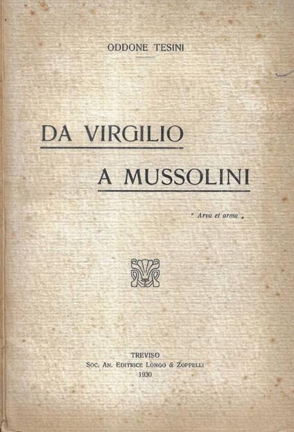 Da Virgilio a Mussolini - copertina