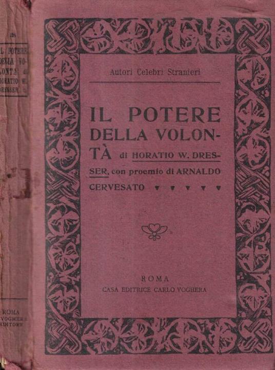 Il potere della volontà - copertina