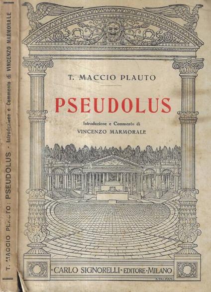 Pseudolus - T. Maccio Plauto - copertina