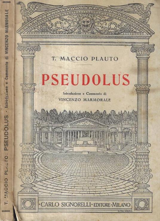 Pseudolus - T. Maccio Plauto - copertina