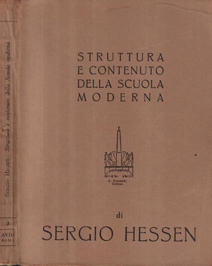 Strutture e contenuto della scuola moderna - copertina