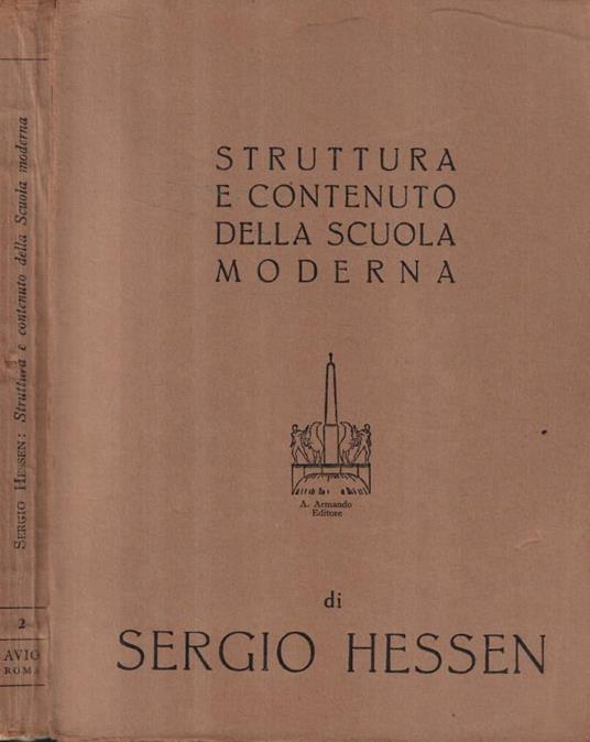 Strutture e contenuto della scuola moderna - copertina