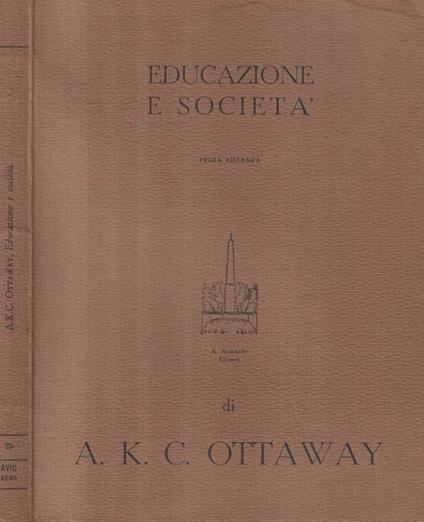 Educazione e società - copertina
