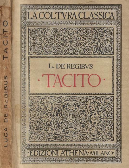 Tacito - copertina