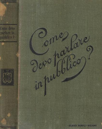 Come devo parlare in pubblico? - copertina