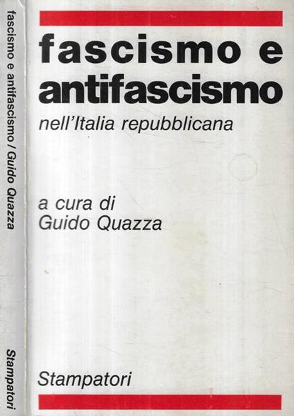 Fascismo e antifascismo - copertina