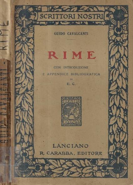 Rime - copertina