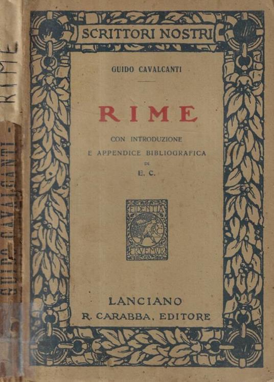 Rime - copertina