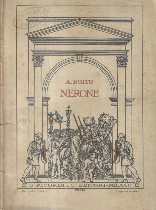 Nerone - Arrigo Boito - copertina