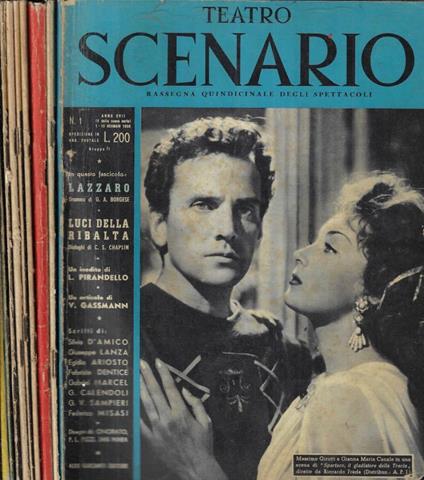 Teatro scenario n. 1-3-5/6-8-9-10-16-21-22 Anno 1953 - copertina