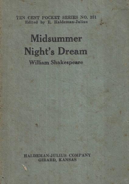 Midsummer night's dream - William Shakespeare - copertina