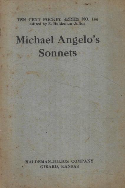 Michael Angelo's Sonnets - copertina
