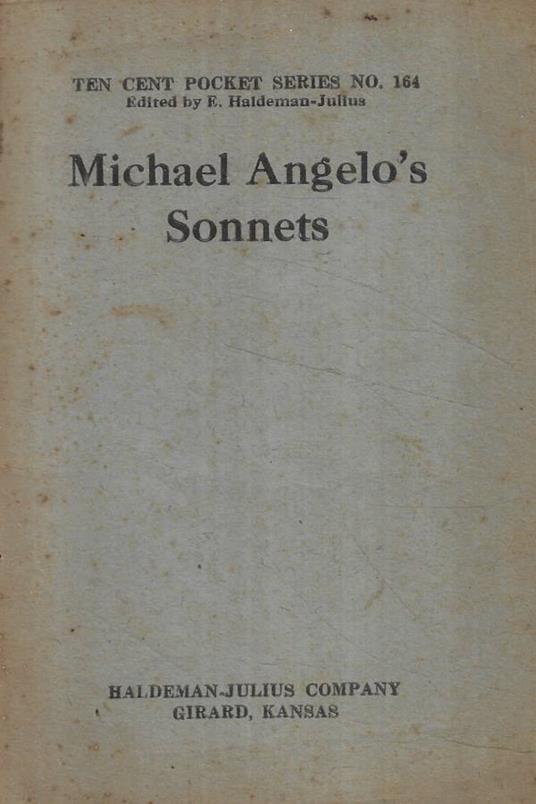 Michael Angelo's Sonnets - copertina