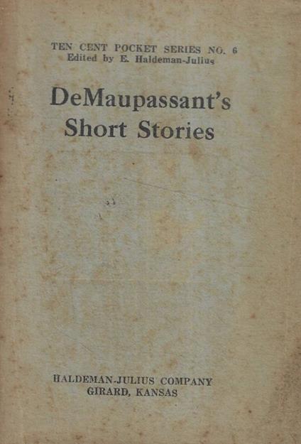 De Maupassant's Short Stories - copertina