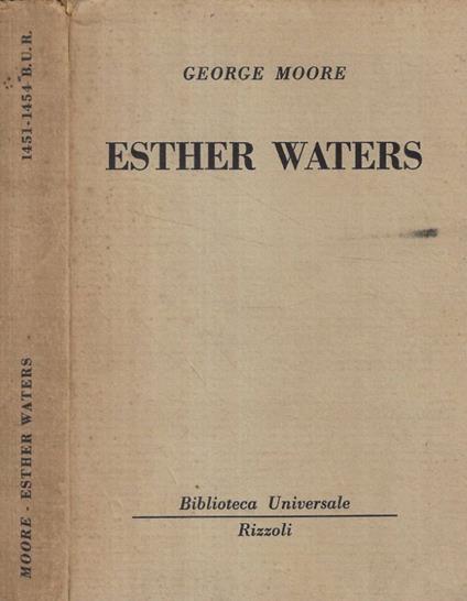 Esther waters - George Moore - copertina