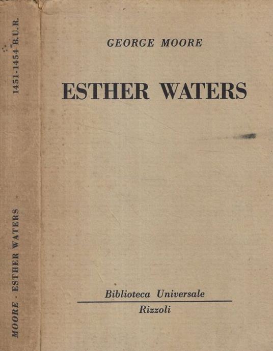 Esther waters - George Moore - copertina
