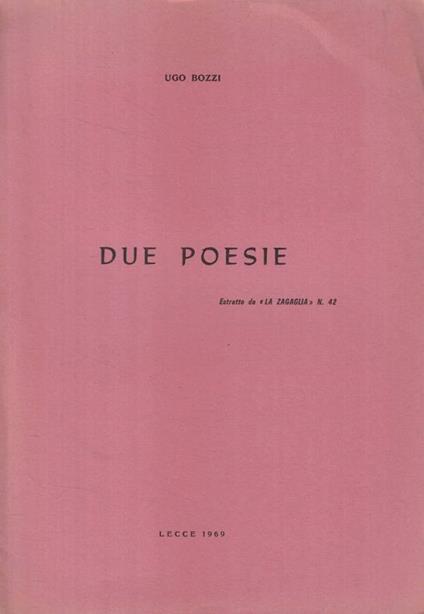 Due poesie - copertina