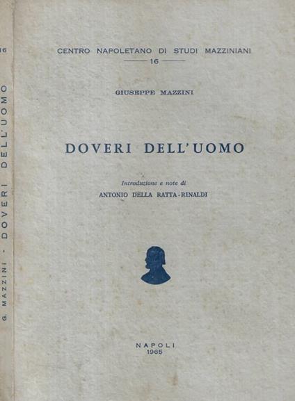 Doveri dell'uomo - Giuseppe Mazzini - copertina