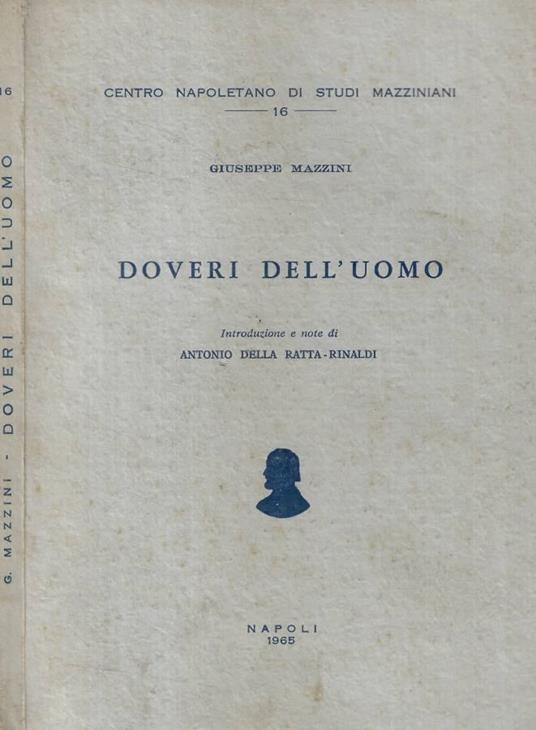 Doveri dell'uomo - Giuseppe Mazzini - copertina