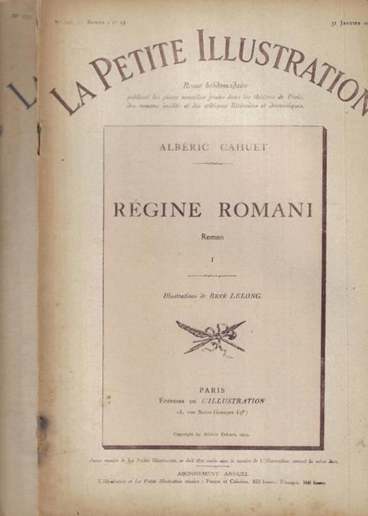 La petite Illustration n. 93-96 Anno 1925 - copertina
