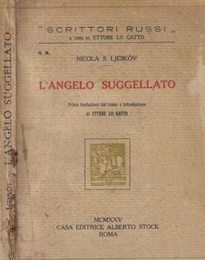 L'angelo suggellato - copertina