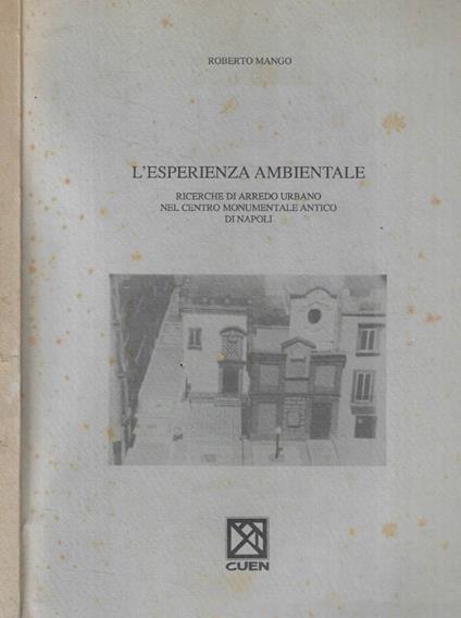 L'Esperienza ambientale - Roberto Mango - copertina