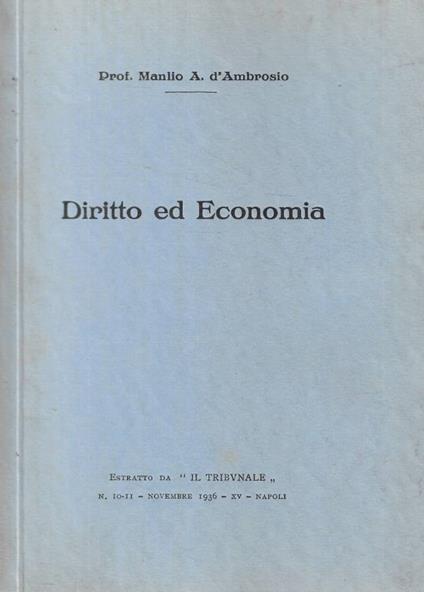 Diritto ed Economia - copertina