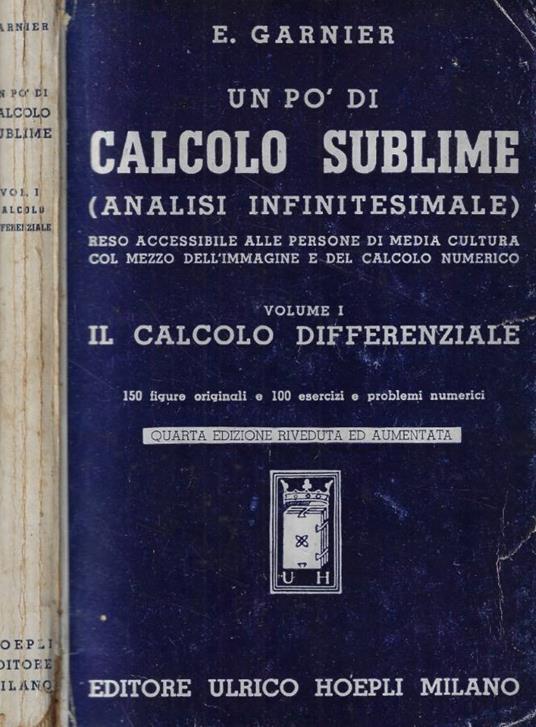 Un po' di calcolo sublime Vol. I- I - copertina