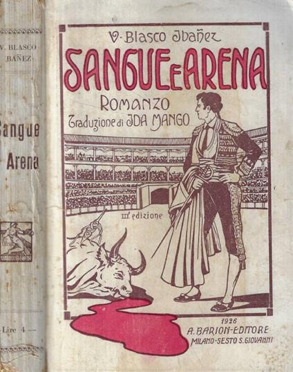 Sangue e Arena - copertina