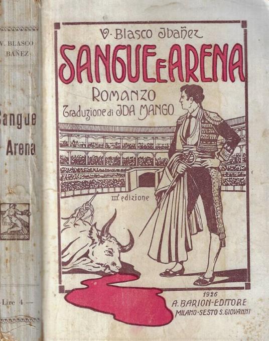 Sangue e Arena - copertina