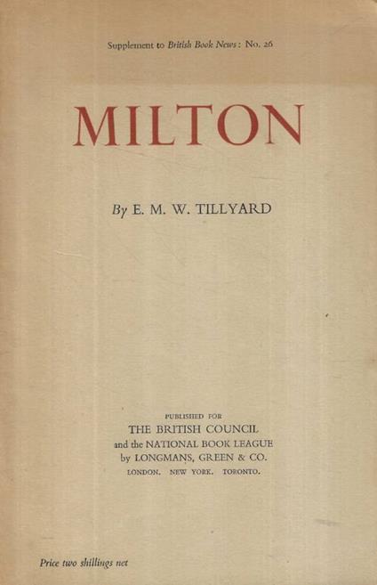 Milton - copertina