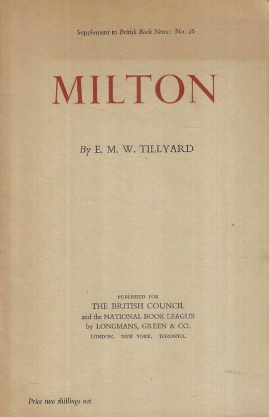 Milton - copertina