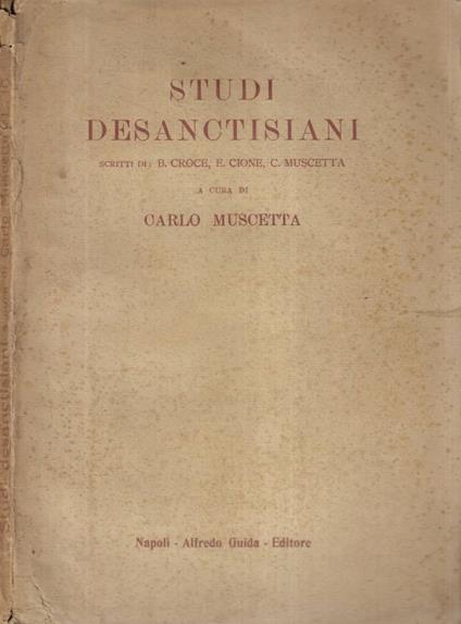 Studi desanctisiani - copertina