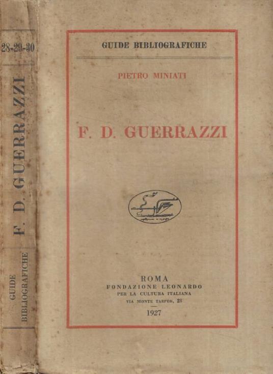 F.D. Guerrazzi - copertina