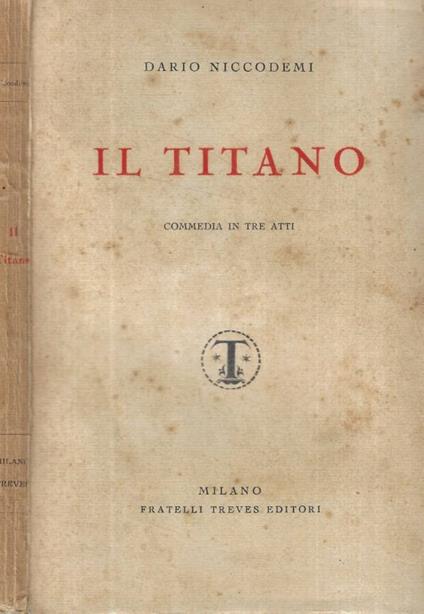 Il titano - Dario Niccodemi - copertina