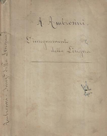 L'insegnamento della lingua - copertina