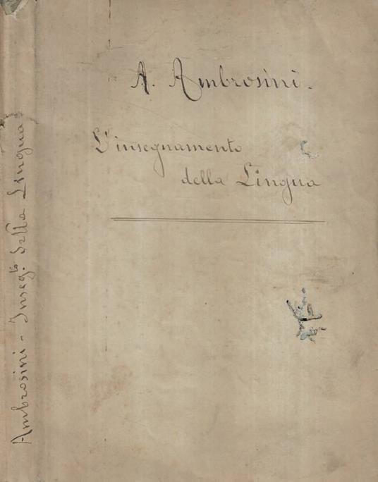 L'insegnamento della lingua - copertina