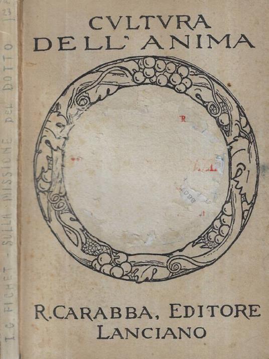 Sulla missione del dotto - copertina