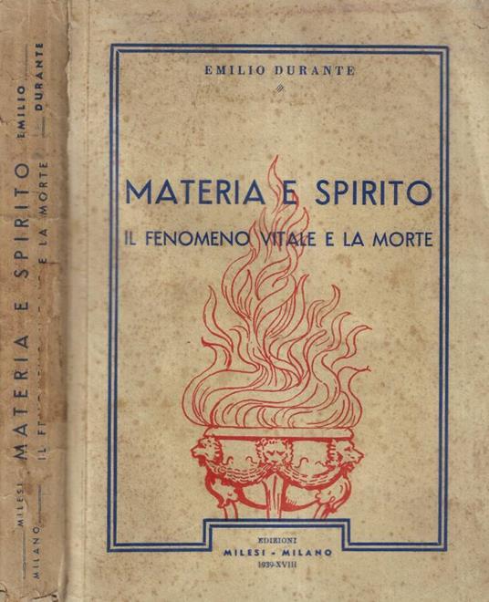 Materia e spirito - copertina