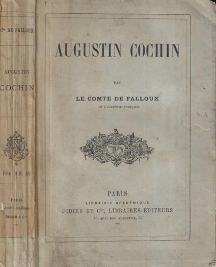 Augustin Cochin - copertina