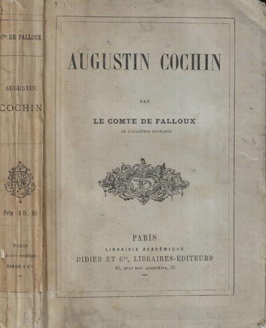 Augustin Cochin - copertina