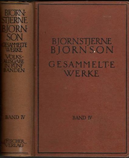Gesammelte Werke. Vol. IV - copertina