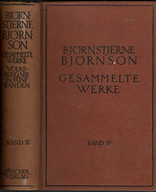 Gesammelte Werke. Vol. IV - copertina