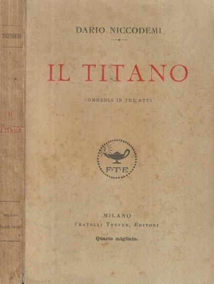 Il titano - Dario Niccodemi - copertina